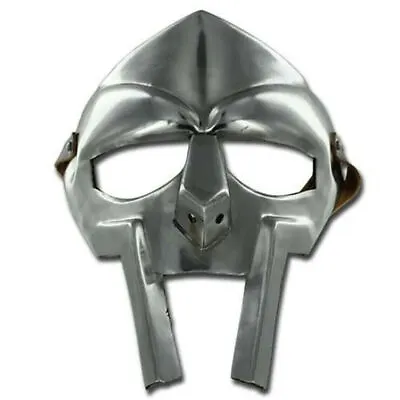 MF Doom Gladiator Mask Madvillain 18g Mild Metal Face Armor Halloween Mask • £34.19