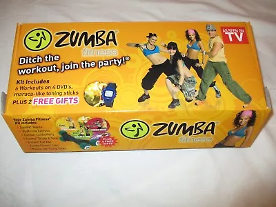 New Zumba Fitness Kit - 5 DVD's And Toning Sticks Free Tracked Postage • $35