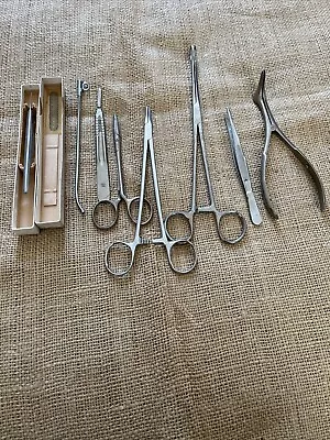 Vintage Lot Of 8 Surgical Tools • $14.99