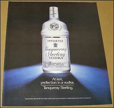 1989 Tanqueray Sterling Vodka Print Ad Advertisement Vintage 10  X 12  • £11.96