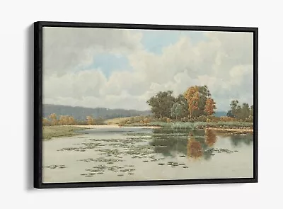 Henri Tebbitt Pangbourne Woods -float Effect Canvas Wall Art Print • £49.99