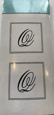 Q Monogram Envelope Seal Sticker Letter Gartner Studios 1” Uppercase Cursive • $3.98