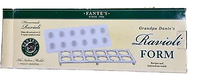 Fante's Grandpa Dante Ravioli Form Homemade Ravioli Make Fill Seal 12 At Time • $12.50