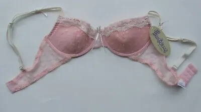 Valentines Heart Bra Size 32A Illusions By Cameo Underwired  Padding  Pink • £11.99