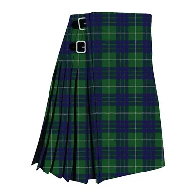 Clan Hamilton Green Hunting Tartan Kilt Scottish Highland Men's Tartan Handmade • £87