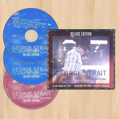 GEORGE STRAIT The Cowboy Rides Away LIMITED 2CD+DVD Live From AT&T Stadium  0314 • $20.99