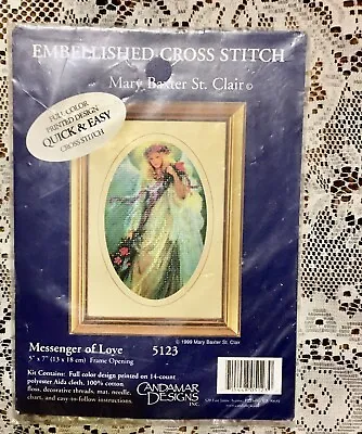 Embellished Cross Stitch Messenger Of  Love By Mary Baxter St. Clair 5  X 7  • $9.99