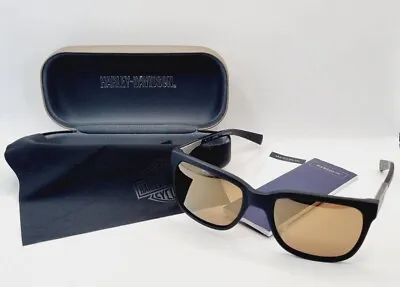 £37.99 • Buy HARLEY DAVIDSON Sunglasses Matte Black Gunmetal/ Gold Mirror Lenses HD2007 02G