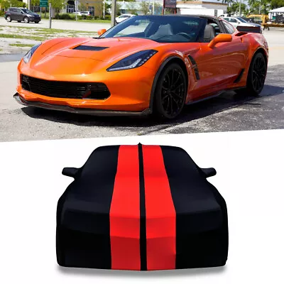 Indoor Car Cover Stain Stretch Dust-proof Custom Black For Chevrolet Corvette C2 • $134.11