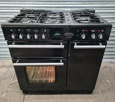 Rangemaster Toledo 90 Black Dual Fuel - DELIVERY AVAILABLE • £790