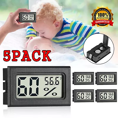 5PCS Mini Digital LCD Indoor Thermometer Hygrometer Temperature Humidity Meter • $9.55