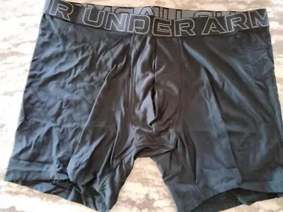 Under Armour Men's Perf Tech Boxer Jock Underwear XLarge Black MINT FREE SHIP! • $19.99