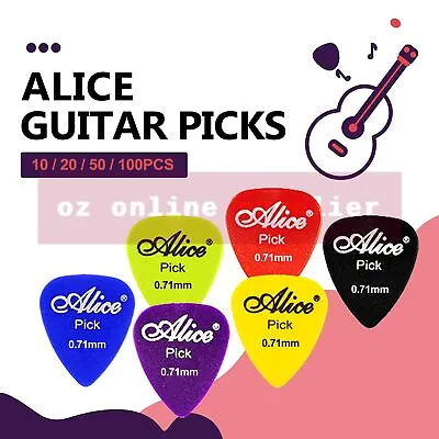$4.95 • Buy Guitar Picks Bulk Coloured Celluloid Plectrums Standard Mixed Colour 0.71mm