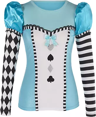 Alice In Wonderland Costume Top For Women - Adult Mad Hatter Costume Top - Plus  • $36.45