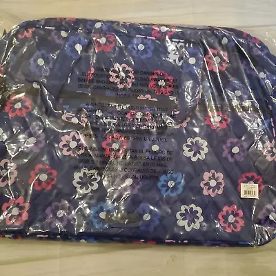 VERA BRADLEY MEDIUM TRAVELER BAG -TOTE WEEKENDER Travel-Ellie Flowers NEW-SEALED • $44