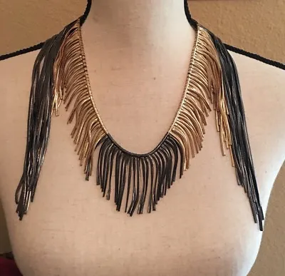 $42.41 • Buy Signed ZARA Statement Costume Jewelry Necklace -