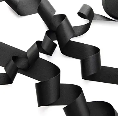 10 Yards 2 Inch Wide Black Nylon Heavy Duty Webbing Strap • $10.28