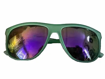 Von Zipper Cletus SPACE GLAZE Limited Edition Green Purple Mirrored Sunglasses • $99.98