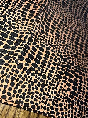 Hancock Fabrics Exotic Alligator Canvass/Upholstery Fabric 45” X 1 Yard 10” • $15