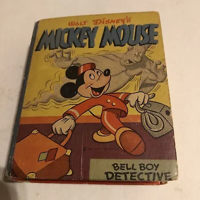 Disney’s Mickey Mouse Bell Boy Detective Big/ Better Little Book #1483 Good . • $20