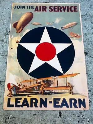 $7.35 • Buy TIN SIGN  Join The Air Force  Patriotic Military Signs  Rustic Wall Decor