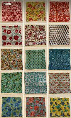 BOHO Bandanna/Scarf 100%cotton Gorgeous Block Print Patterns 20 X20  • $10.99