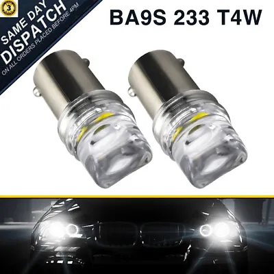 BA9S 233 T4W Led Smd Xenon White Side Light Bulbs Lamps Canbus No Error 12V • £5.39