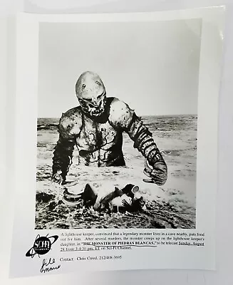 Monster Of Piedras Blancas Movie TV Sci-Fi Channel Promo Photo 8X10 B&W • $12.98