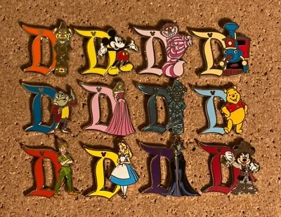 Disneyland D Characters Hidden Mickey Hidden Disney Pin 2019 & 2020 C3 & C11 • $29.95