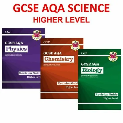 £21.95 • Buy HIGHER LEVEL GCSE AQA TRIPLE SCIENCE REVISION GUIDEs HIGHER LEVEL WITH ANSWERS