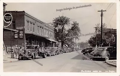 RPPC St Elmo IL Main Street Western Auto Associate Store Photo Vtg Postcard B17 • $155