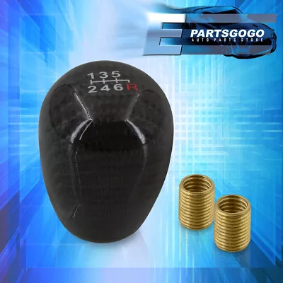 Universal Carbon Fiber 6-Speed Manual MT Type-R Style Shift Knob Shifter Adapter • $9.99