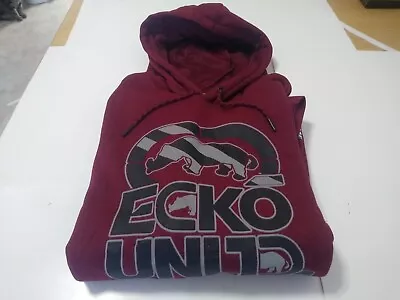 Ecko Unltd Pullover Fleece Hoodie Mens 2XL Red Marled Color • $24.50