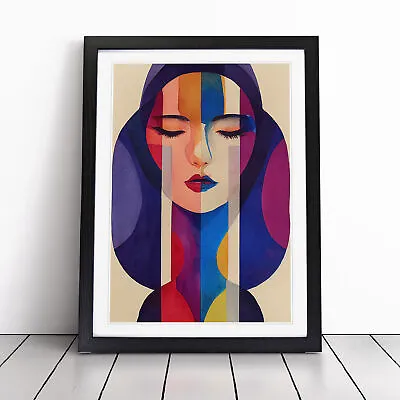 Woman Abstract No.2 Wall Art Print Framed Canvas Picture Poster Decor • £14.95