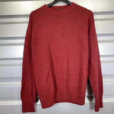 Pendleton Sweater Mens XL Red Shetland Washable Wool Pullover Crewneck • $14.99