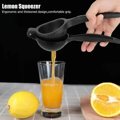 WisyLLC Premium Quality Metal Lemon Lime Squeezer With Seed Catcher Manual  • £25.20