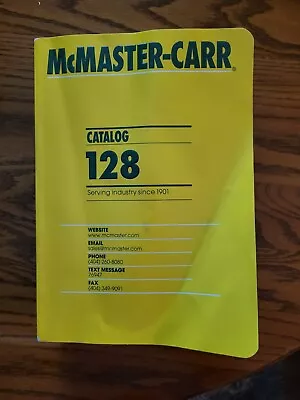 2022 McMaster Carr 128 Catalog Technical Industry Parts Support Equipment Book • $40