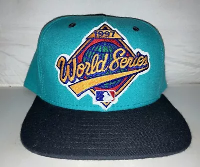 Vtg 1997 World Series Florida Marlins Snapback Hat Cap MLB Baseball 90s New Era • $29.99