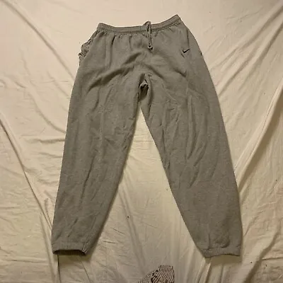 Mens Vintage Nike Made In USA Cotton Blend Gray Sweatpants Size XL • $29.99