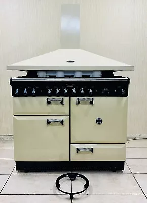 Rangemaster ELAN 110 Crime & Chrome Dual Fuel Range Cooker With Wok & Hood • £1250