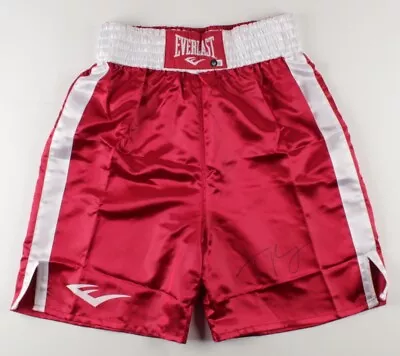 Tyson Fury Signed Red Everlast Boxing Shorts Trunks - Beckett COA • $567.08