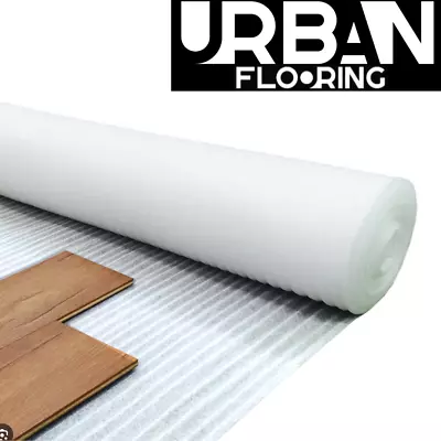 100m² - 2mm Acoustic Comfort White Underlay - Wood / Laminate Flooring - Cheap • £53.99