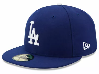 New Era 59Fifty Los Angeles LA Dodgers Game Fitted Hat (Dark Royal) MLB Cap • $42.99