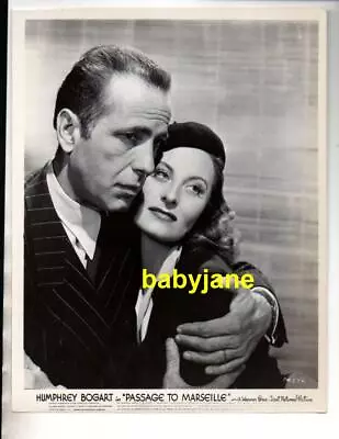 Humphrey Bogart Michele Morgan Original 8x10 Photo 1944 Passage To Marseille • $99.99