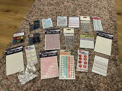 All Brand New Card Making Gems And Embellishments - Job Lot • £12