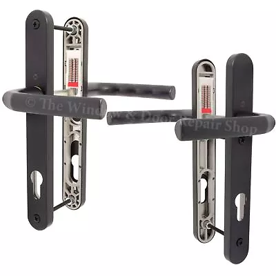 UPVC Door Handle Hoppe Birmingham Sprung 92mm PZ Double Glazing Pair Set PVC • £15.82