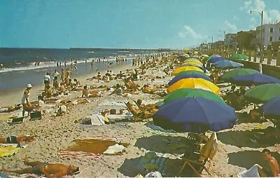 Virginia Beach Virginia - Sunbathers On The Beach • $0.75
