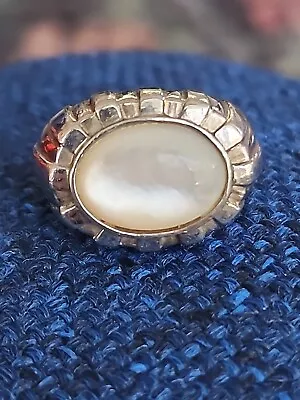 Sterling White Moonstone Ring Size 8 • $85