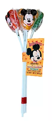 Disney Park Candy Mickey Sugar Free Lollipops 5pc Lemon Mango Peach Tangerine... • $19.95