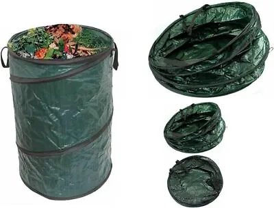 Pop Up Reusable Garden Bag Waste Bin Pop-up Refuse Collapsible Sack Weatherproof • £6.99